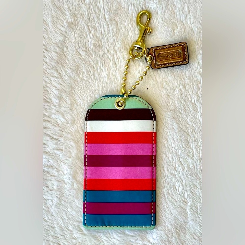 Coach luggage tag Legacy Coloring - NEW